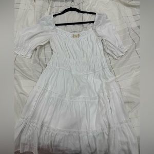 White stretchy dress